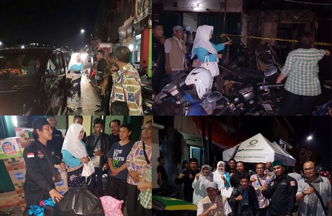 Bang JAPAR Beri Bantuan Korban Kebakaran Senen