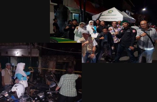 Ketum Bang JAPAR Turun ke Lokasi Kebakaran di Senen Jakarta Pusat