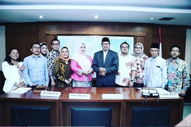 Fahira Idris bersama menteri agama lukman hakim saufuddin