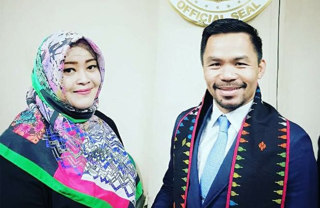 Jumpa Fahira Idris, Manny Pacquiao (Pacman) Ingin Berkunjung Ke Jakarta