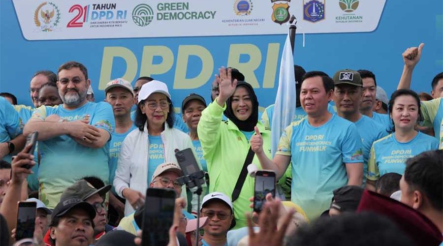 DPD-Gelar-Green-Democracy-Fun-Walk,-Fahira-Idris–Keadilan-Sosial-Inti-Demokrasi